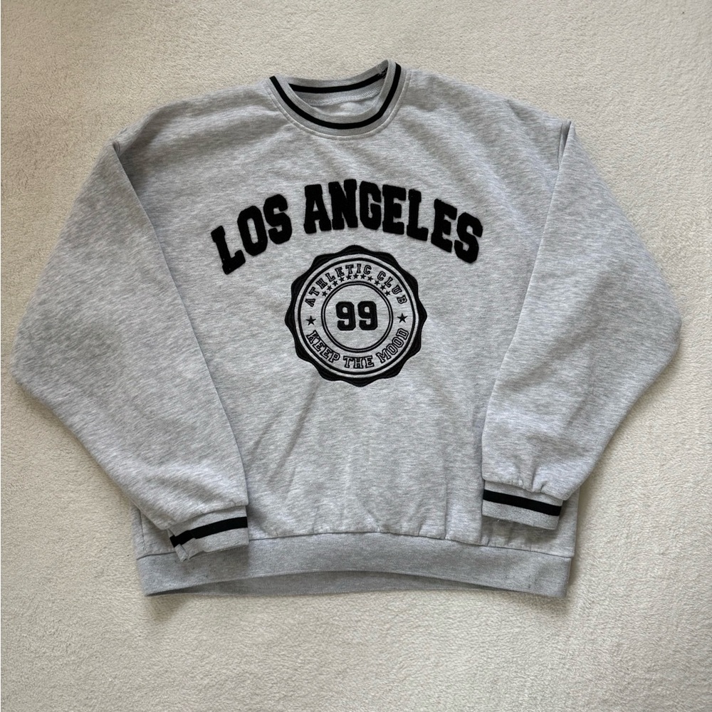 Aeropostale Womens XL Los Angeles Athletic Club Varsity Crew Sweatshirt